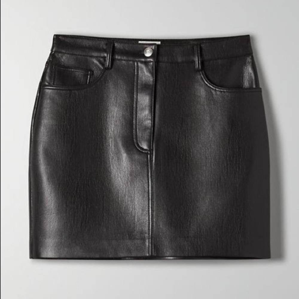 Wilfred Aritzia Dakota Skirt Leather